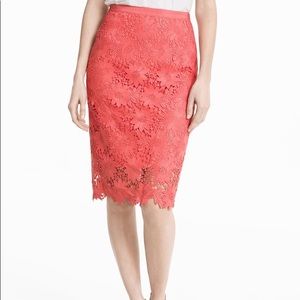 White House Black Market Pink Pencil Skirt